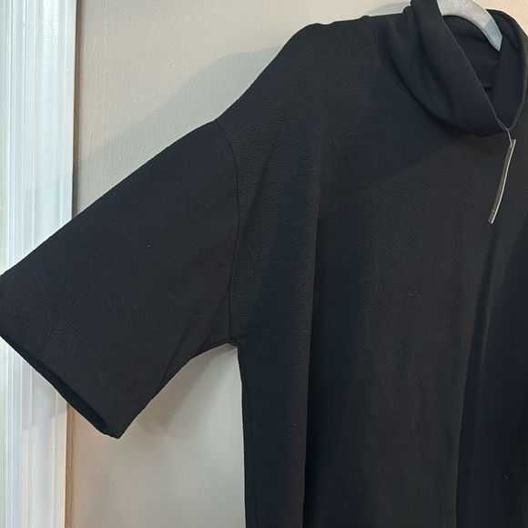 NWT J Crew Black Crepe Drop Sleeve Turtleneck Top - Picture 6 of 8